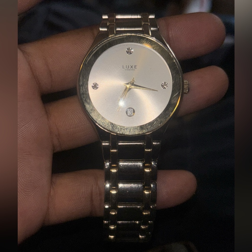 Luxe Gold and Silver Timepiece